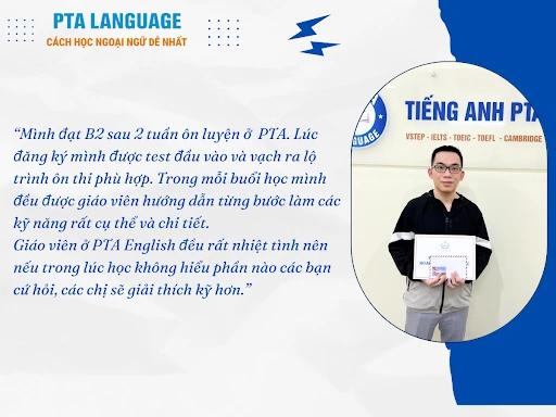 Nguyễn Việt Thắng - Học viên lớp K3 xuất sắc cán mốc VSTEP B2 chỉ sau 2 tuần ôn luyện